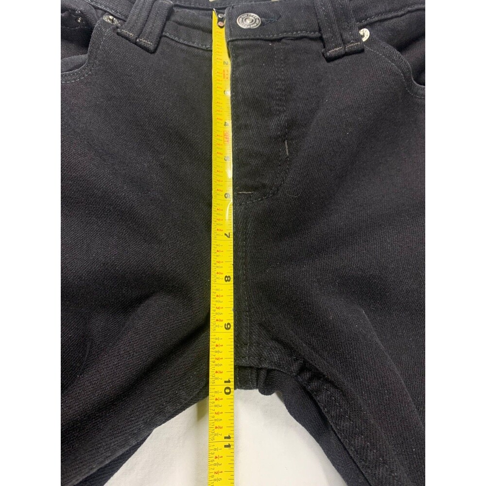 Free People We The Free Oracle Jeans 27 Black Low Rise Slim Straight Denim NWT - Picture 5 of 9